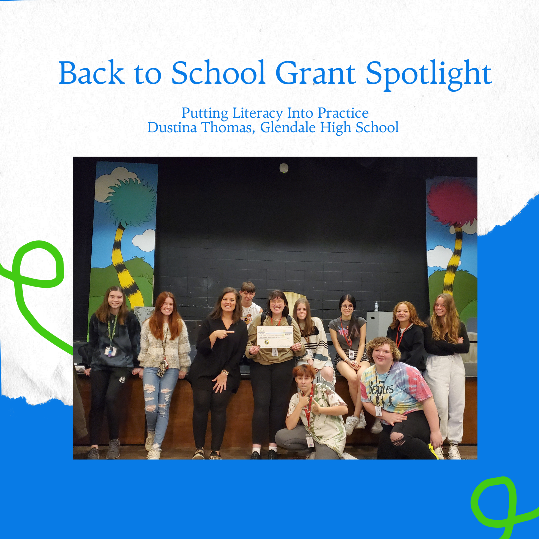 Back to School Grant, Putting Literacy Into Practice Foundation for SPS